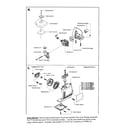 Husqvarna 326L-BEFORE SPRING 2004 air filter, carb, starter assy diagram