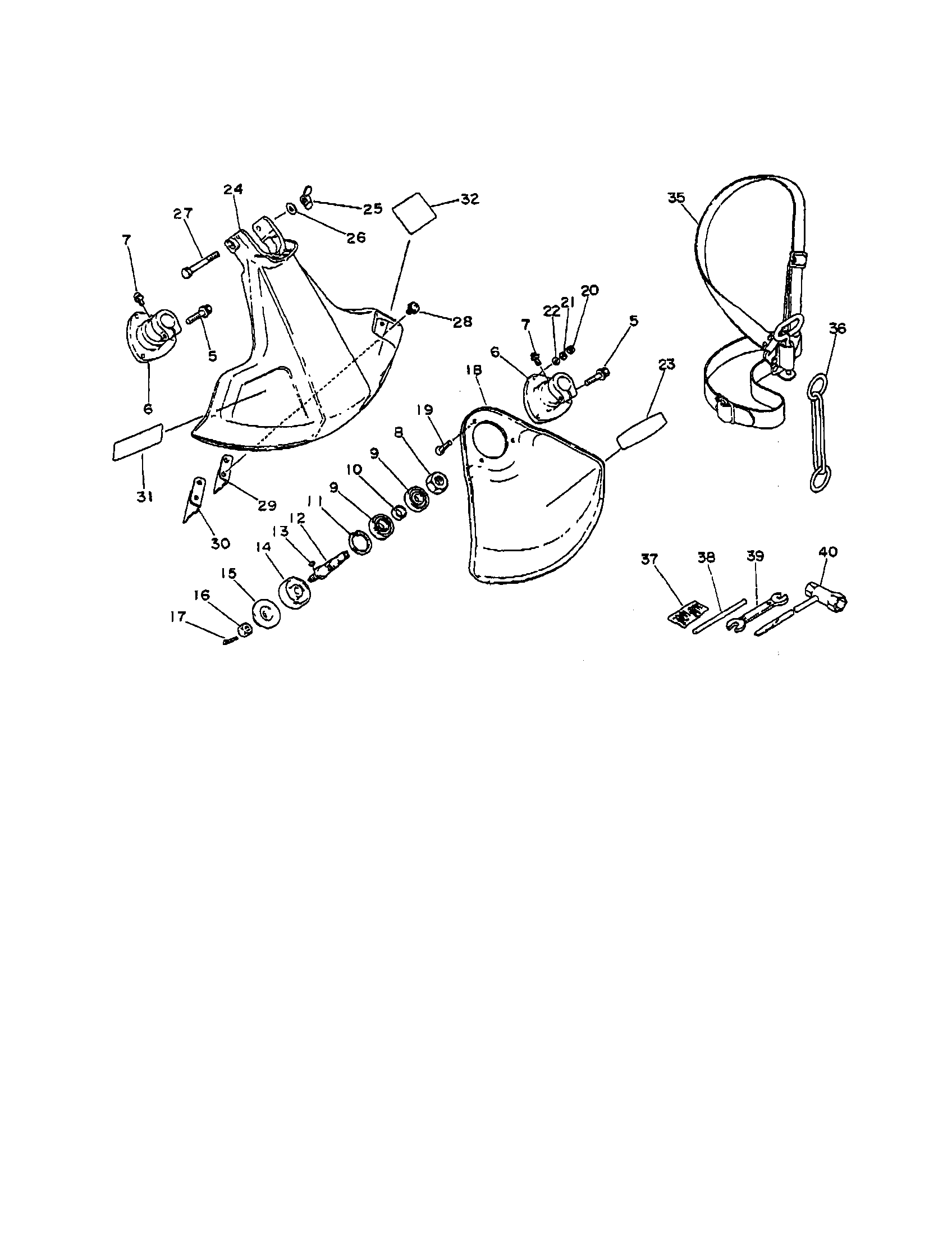 Echo SRM-2000 shield diagram