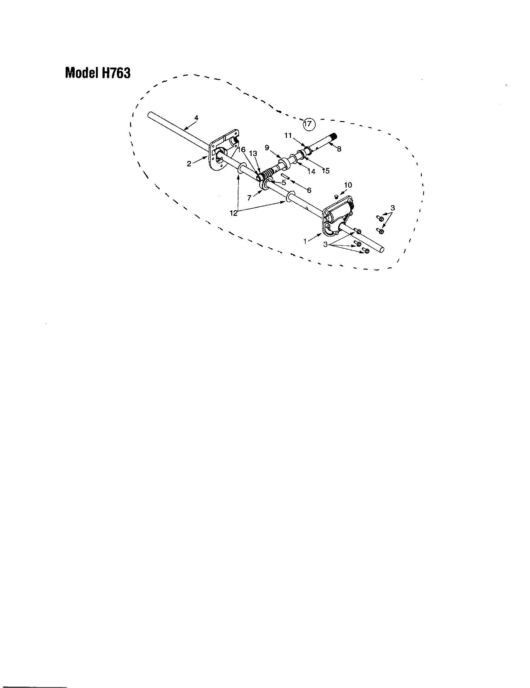 MTD 31AH763G401 reducer housing diagram