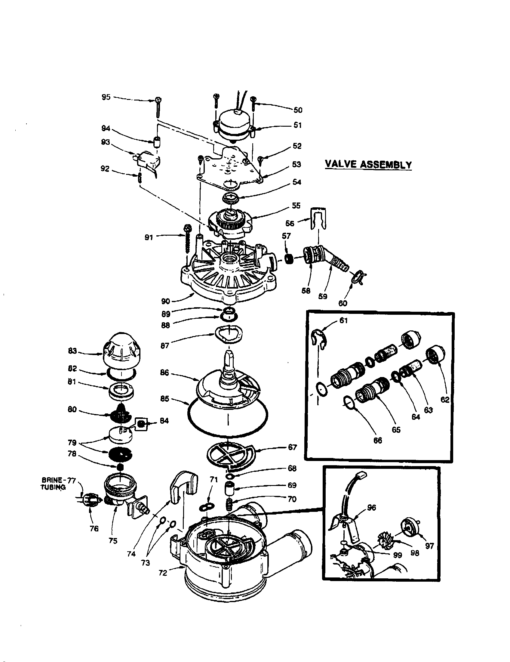 Kenmore 625348540 valve assembly diagram