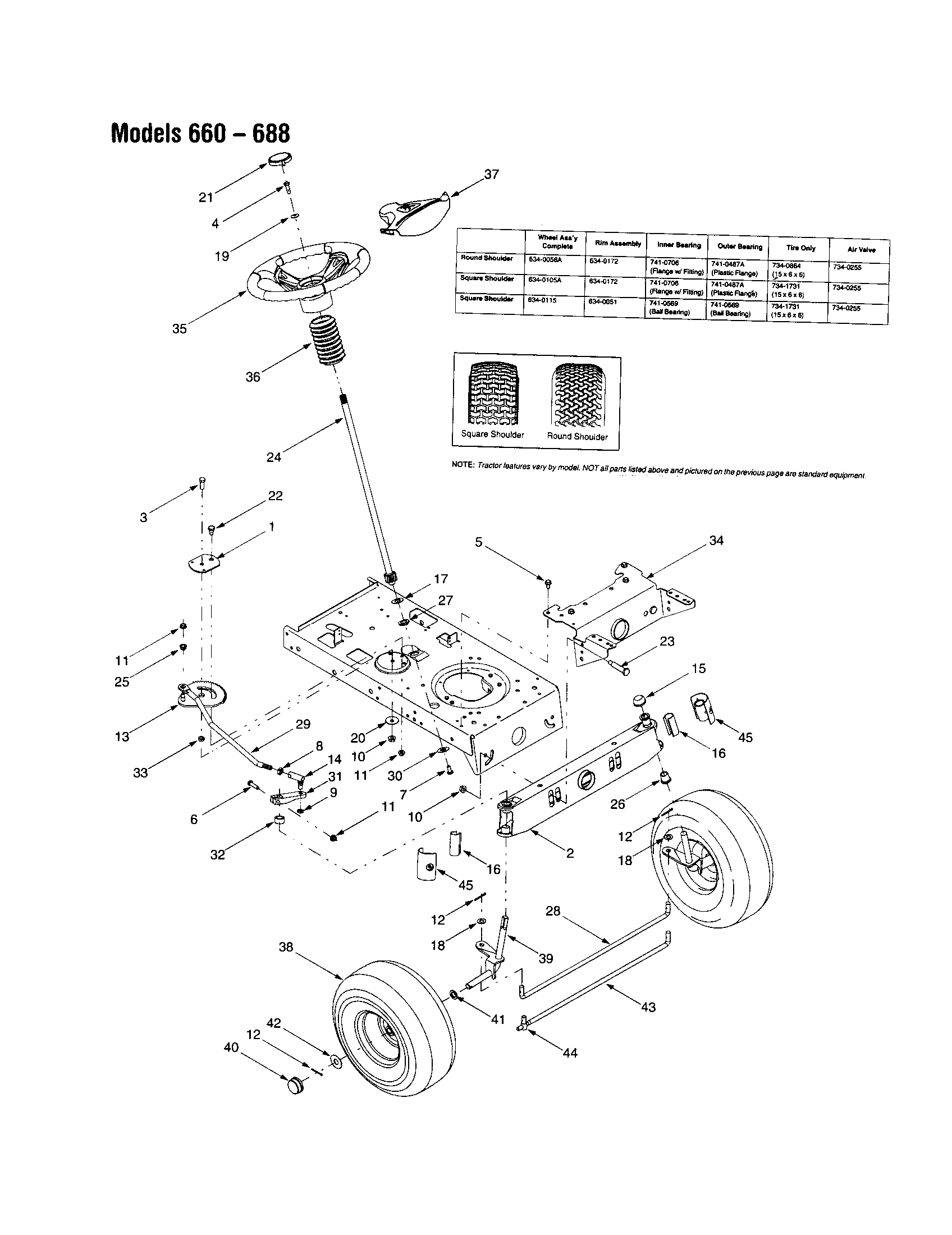 MTD 13AG683G163 axle and steering assembly diagram