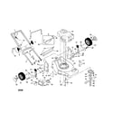Craftsman 917378551 engine/housing/handle/blade diagram