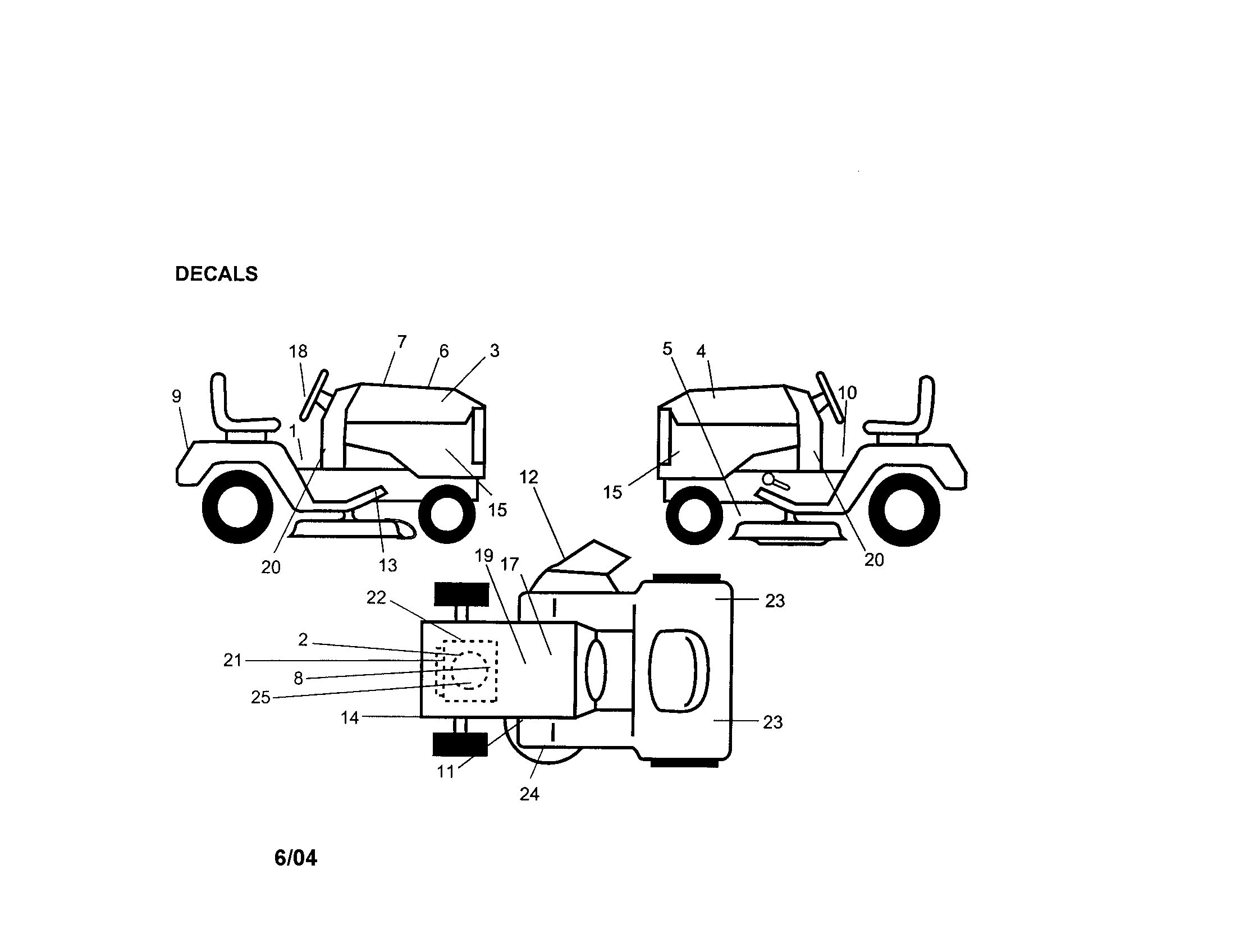 Craftsman 917276120 decals diagram