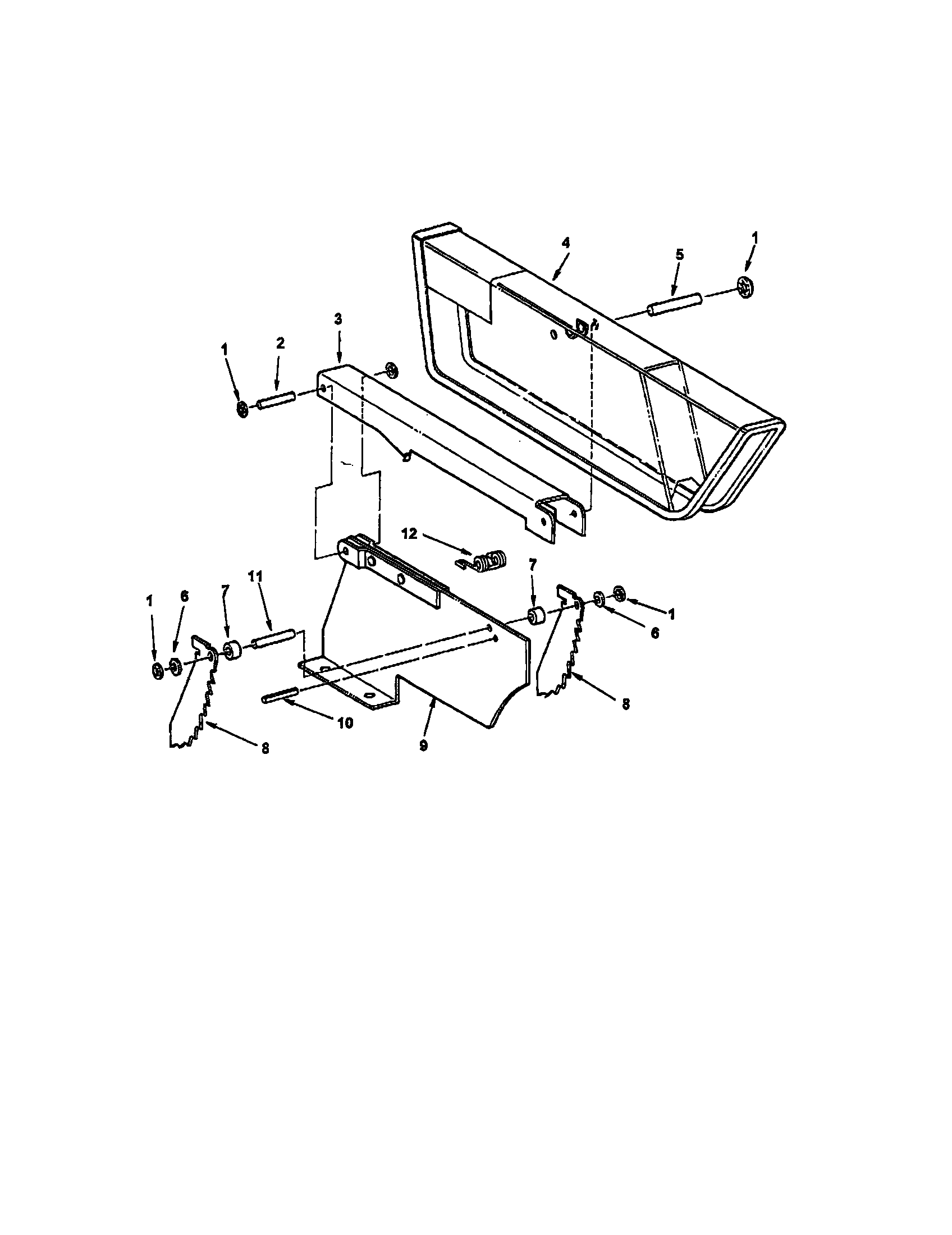 Ryobi TS24120 guard assembly diagram