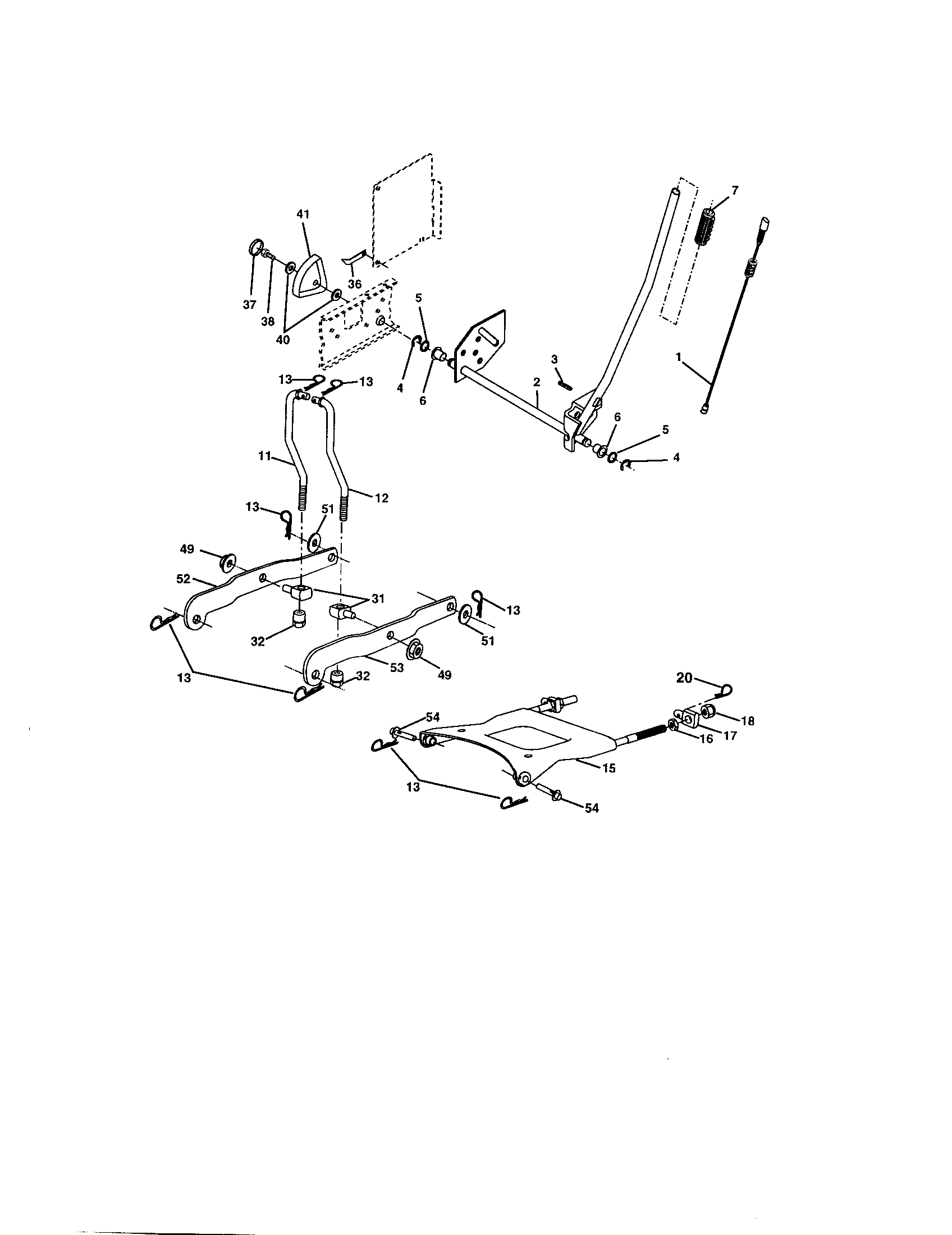 Craftsman 917273622 lift assembly diagram