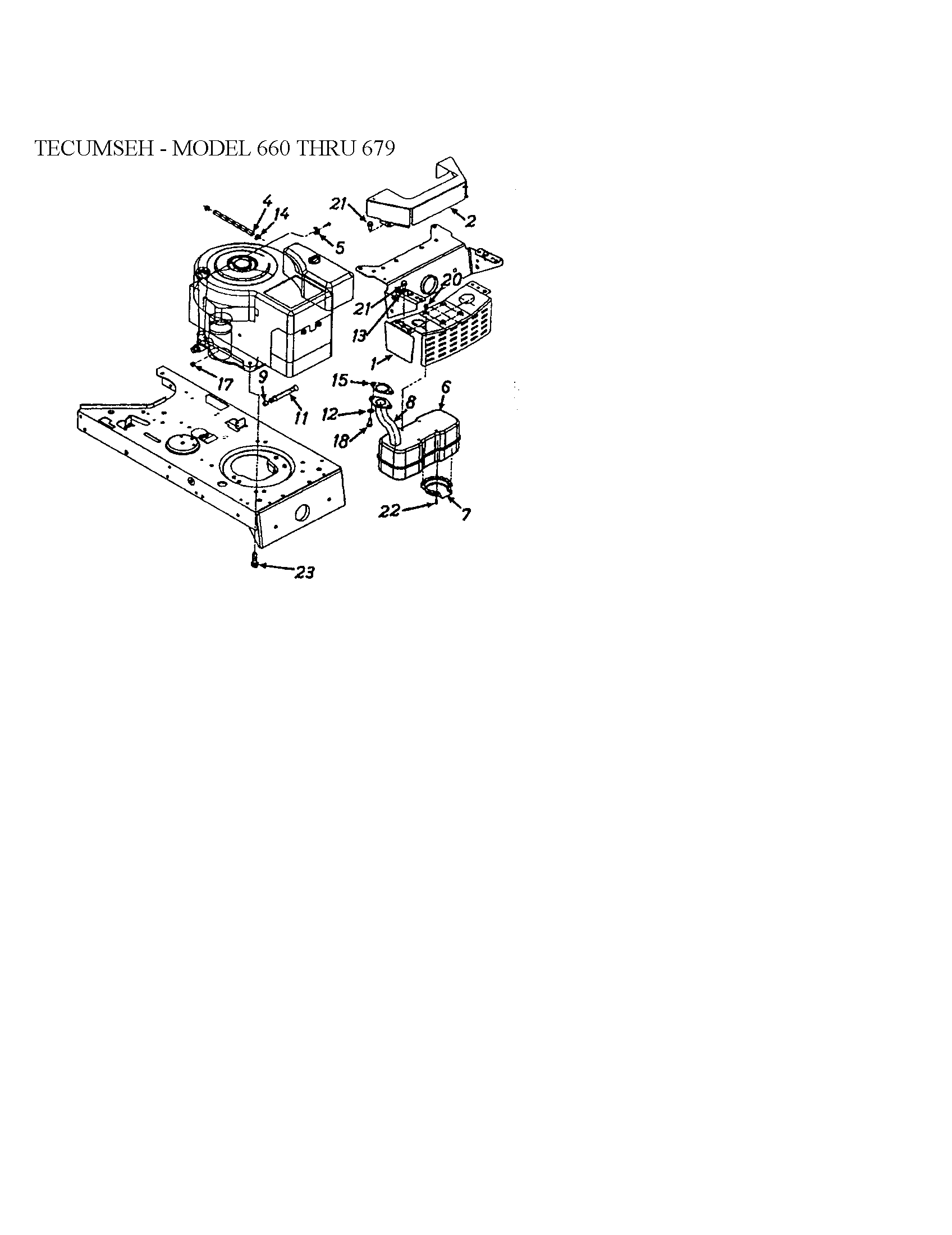 MTD 13AS679G062 heat shield/muffler/exhaust diagram