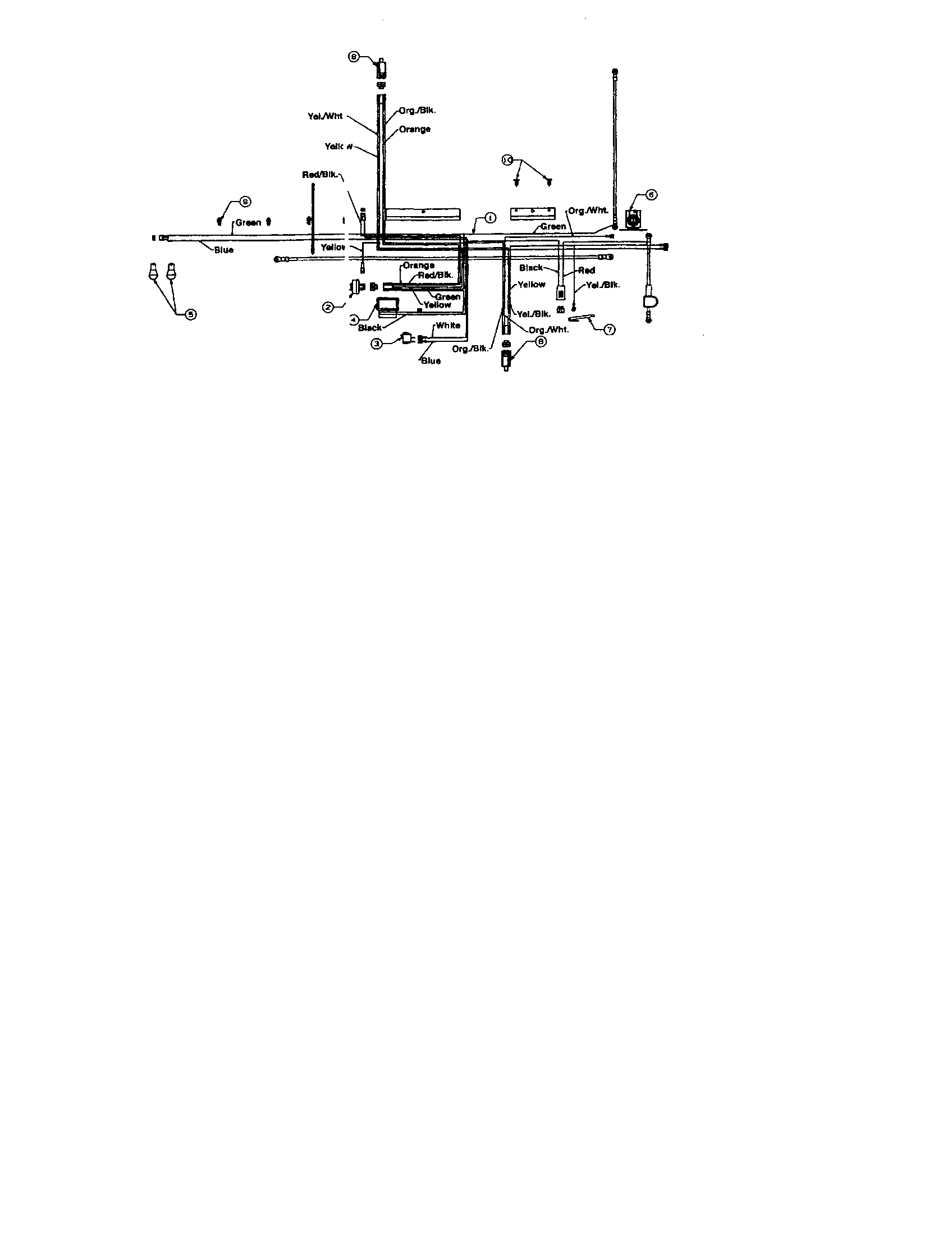 MTD 13AS679G062 tecumseh - wiring diagram