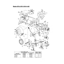 MTD 840 THRU 848 lift handle assembly diagram