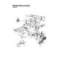 MTD 840 THRU 849 hood/grille - style a - 82a and 84a diagram