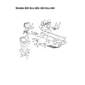 MTD 840 THRU 849 seat assembly diagram
