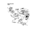 MTD 840 THRU 849 hood/grille - style 4 - 824 and 844 diagram