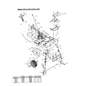MTD 840 THRU 849 steering assembly/front wheel diagram