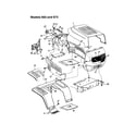 MTD 13AI675H062 hood/grille - 663 and 673 diagram