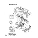 MTD 13AI675H062 lower frame / wheel - 660 thru 679 diagram