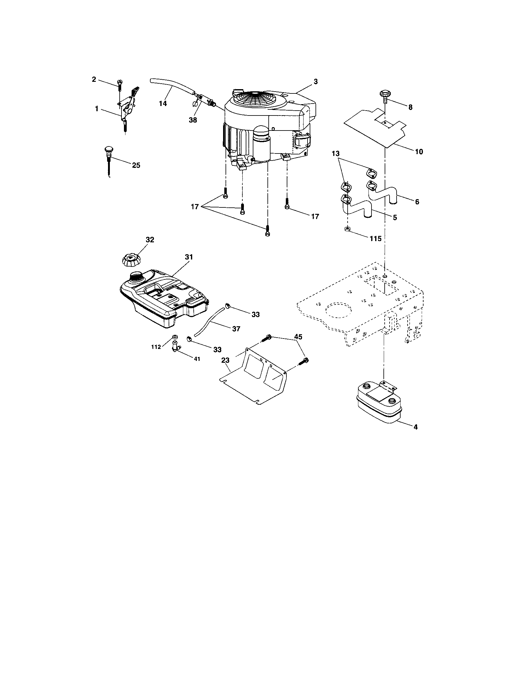 Craftsman 917273505 engine diagram