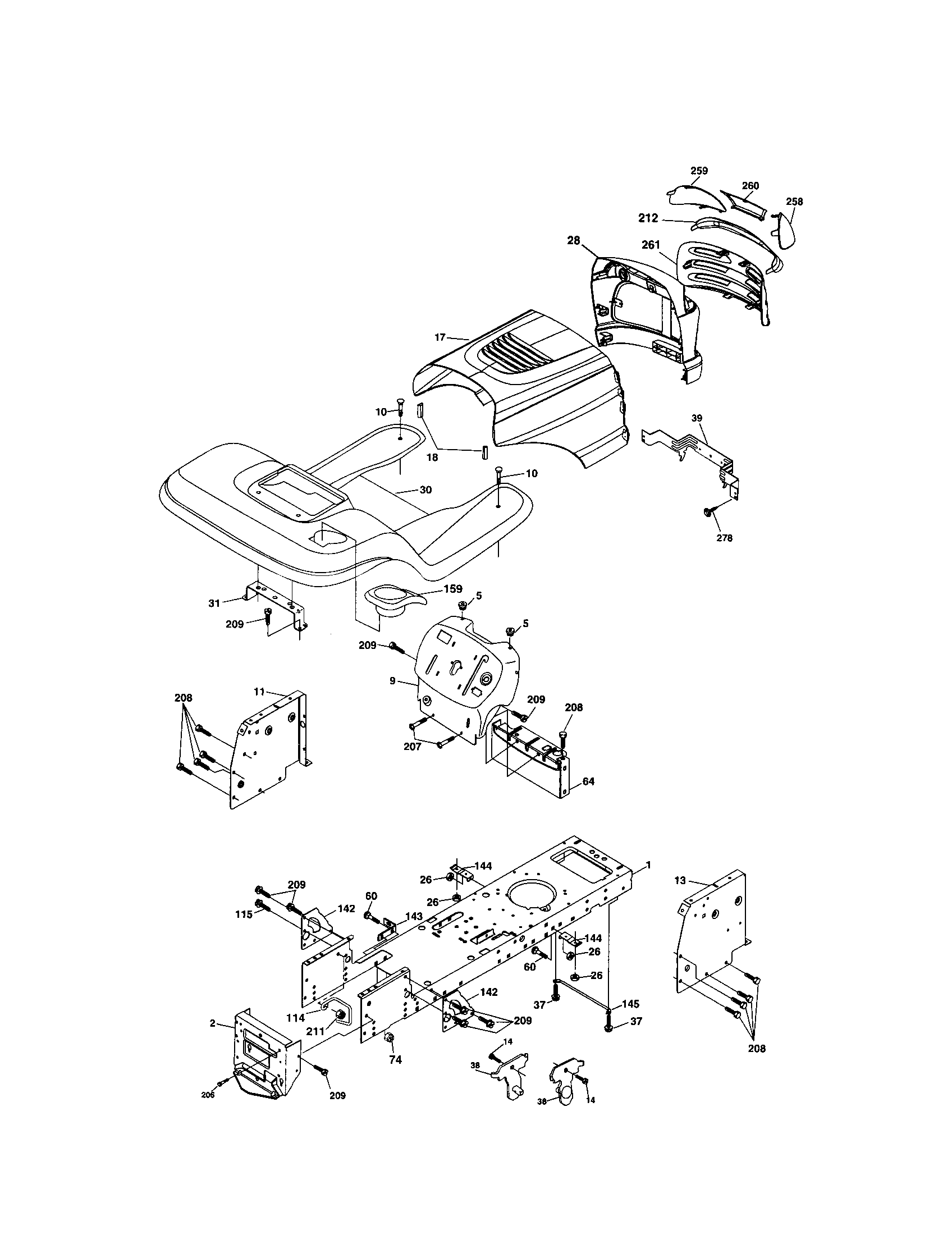 Craftsman 917273753 chassis and enclosures diagram