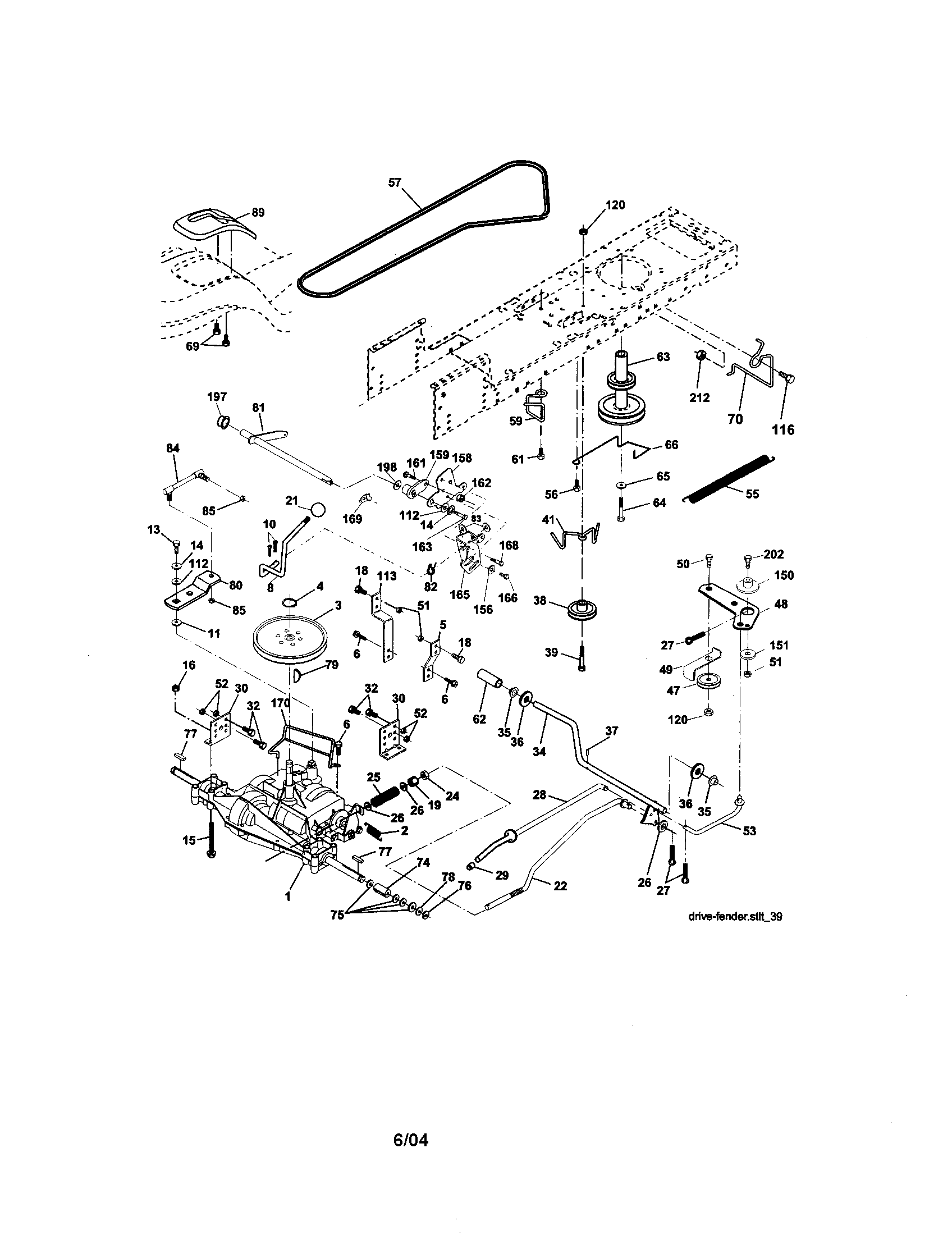 Craftsman 917273753 ground drive diagram