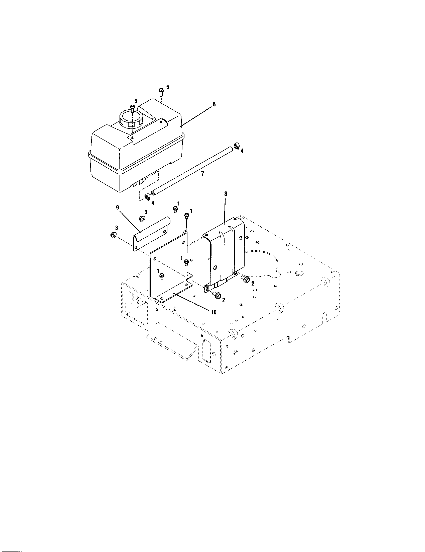 Troybilt 12AF753B063 fuel tank assembly diagram