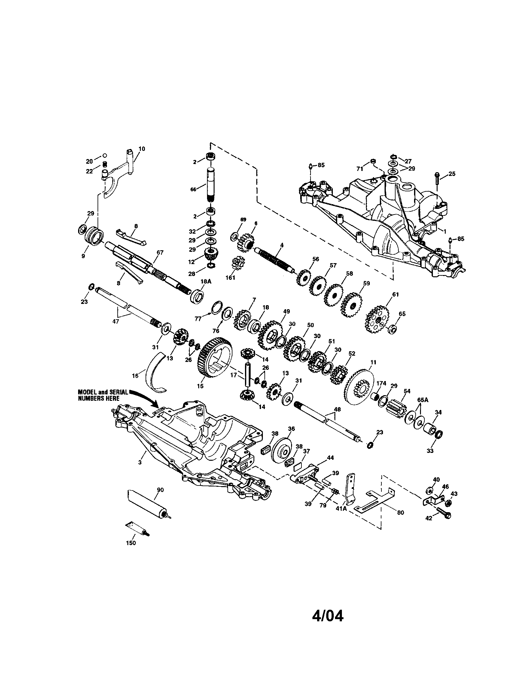 Craftsman 143915-027 peerless transaxle diagram
