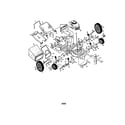 Craftsman 917387321 engine/housing/wheels/bag diagram