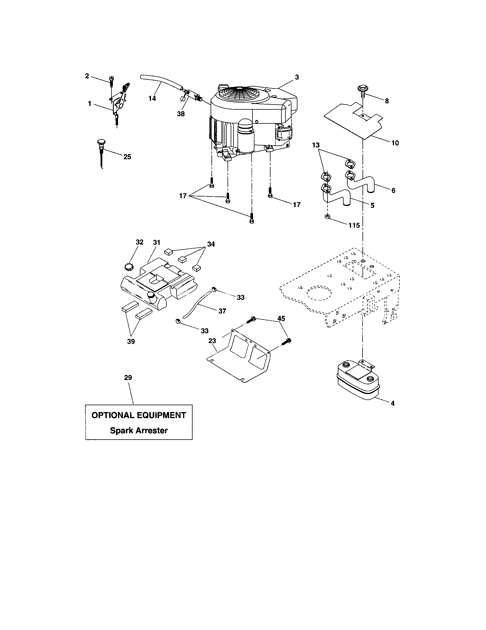 Craftsman 917273802 engine diagram