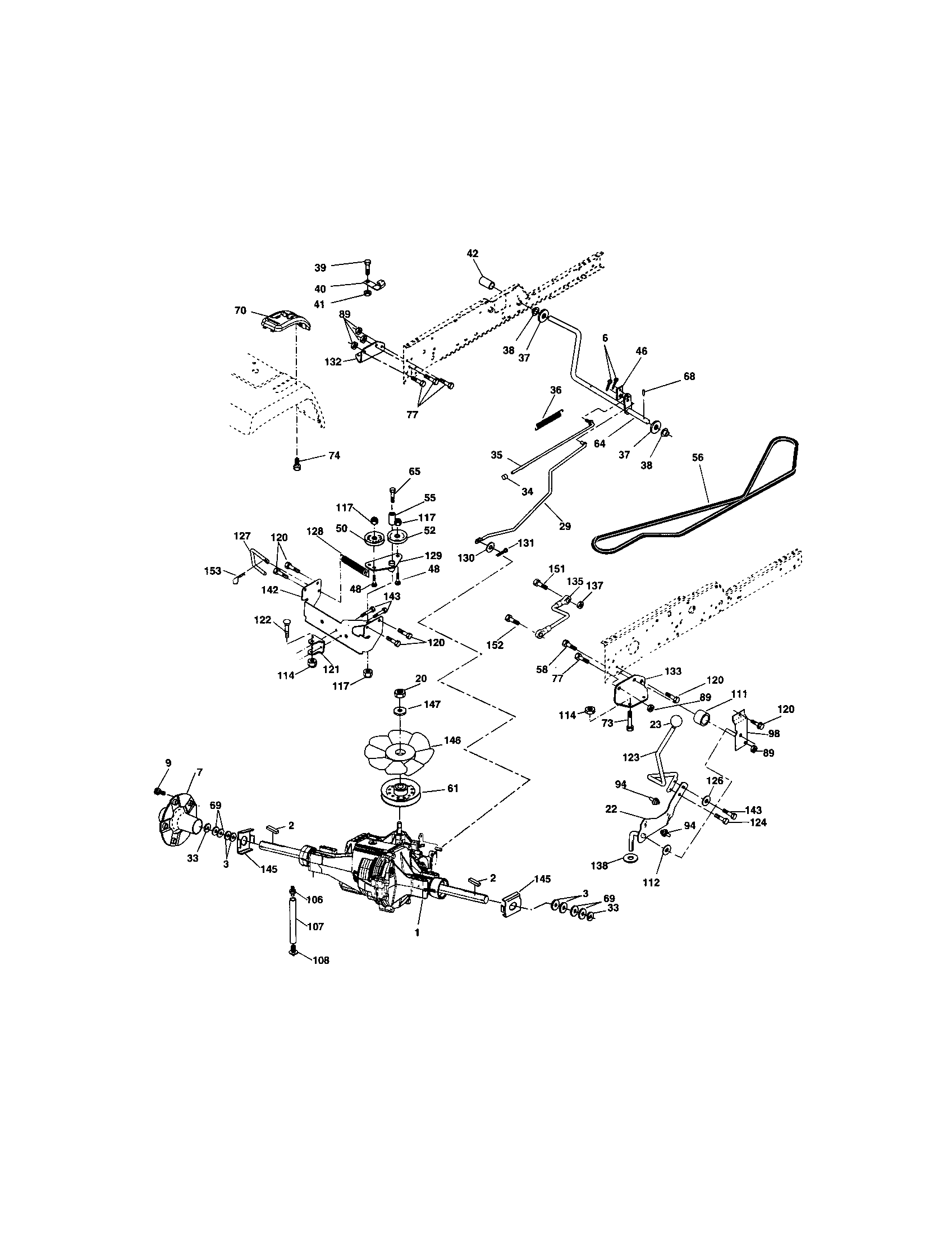 Craftsman 917276140 ground drive diagram
