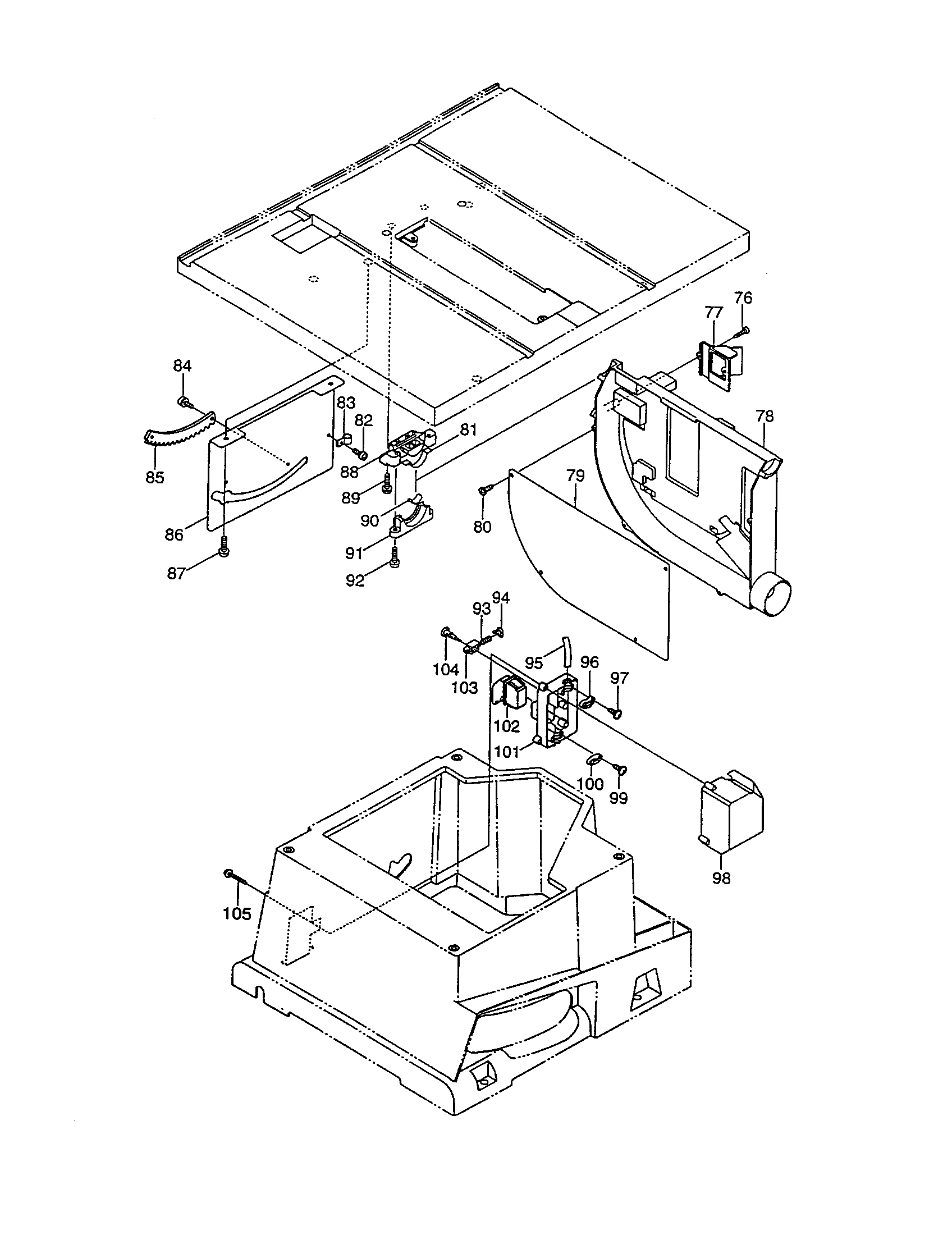 Makita 2703 frame/frame cover diagram