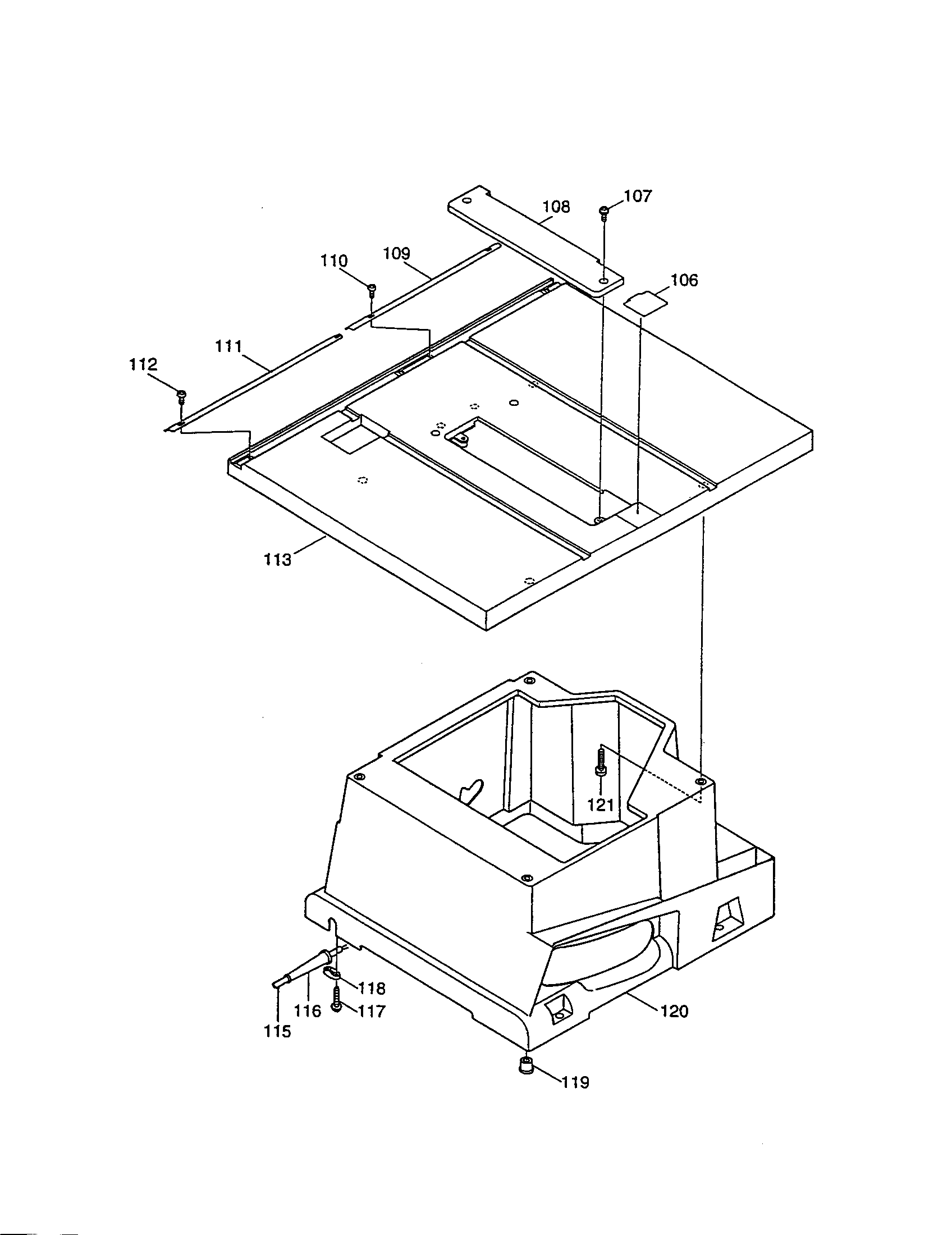 Makita 2703 table/base diagram