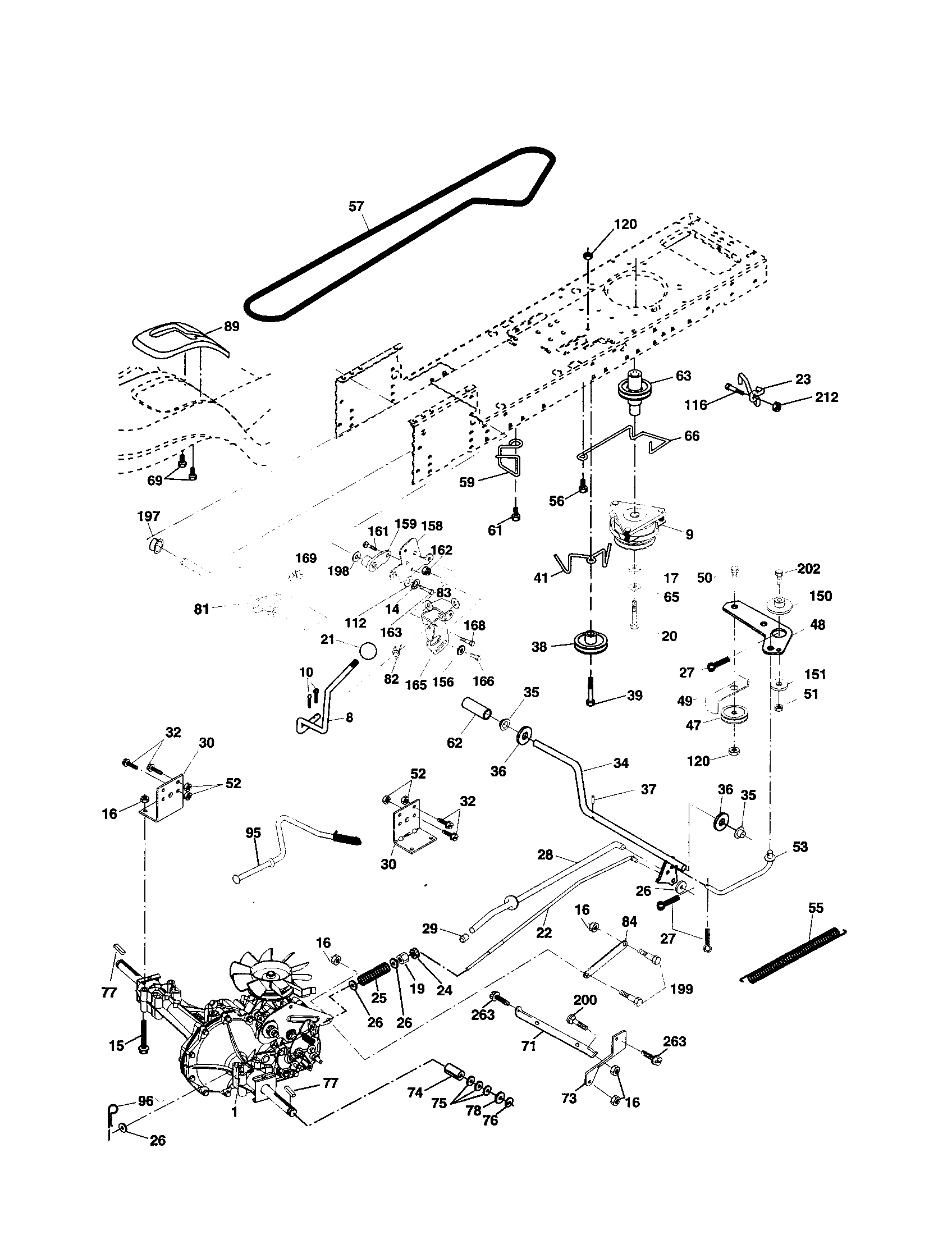 Husqvarna LO21H48G drive diagram