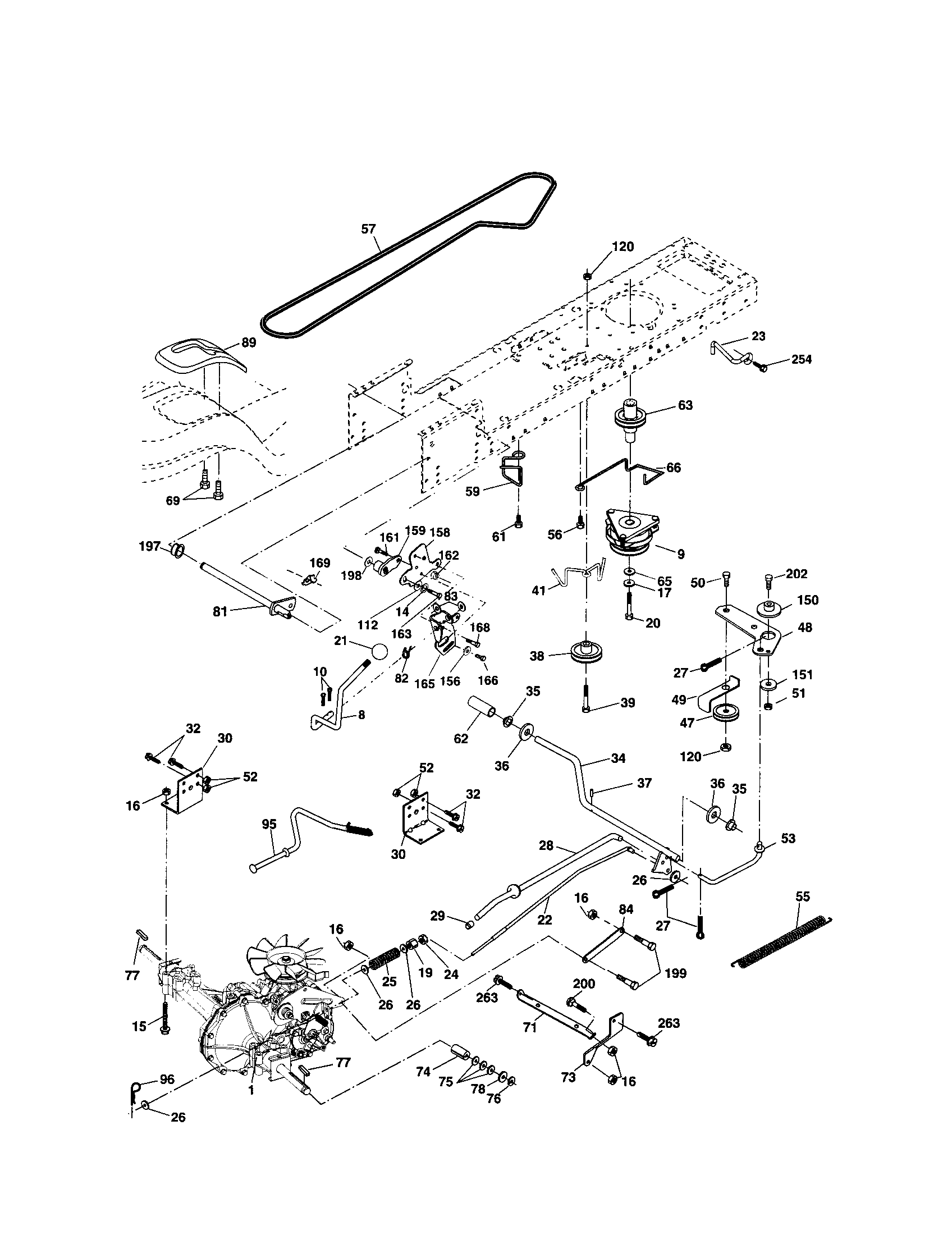 Husqvarna LO21H48E drive diagram