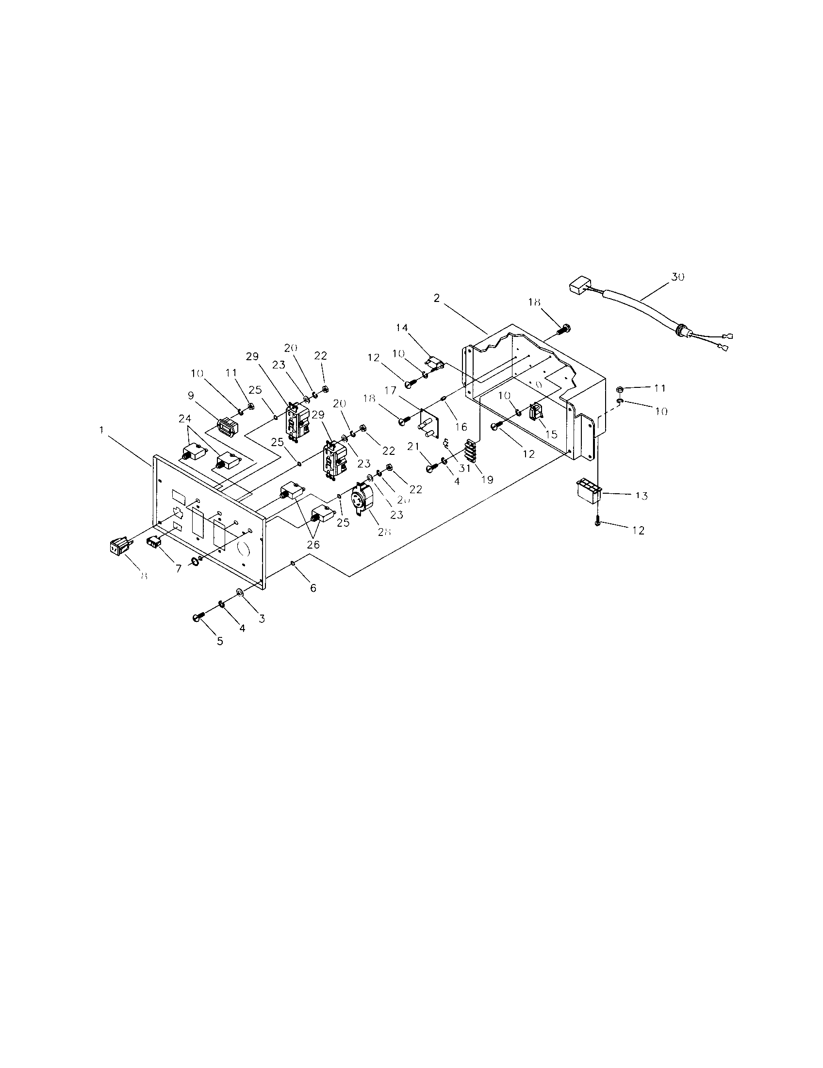 Briggs & Stratton 01935 control panel diagram