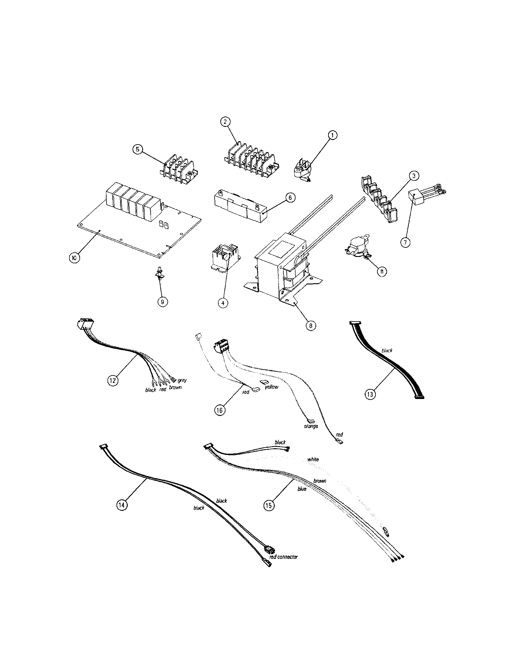 Fisher & Paykel OS301 electronic assembly diagram