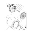 Fisher & Paykel DE05-US0 drum and heater diagram