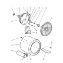 Fisher & Paykel DE05-US0 drum and duct diagram