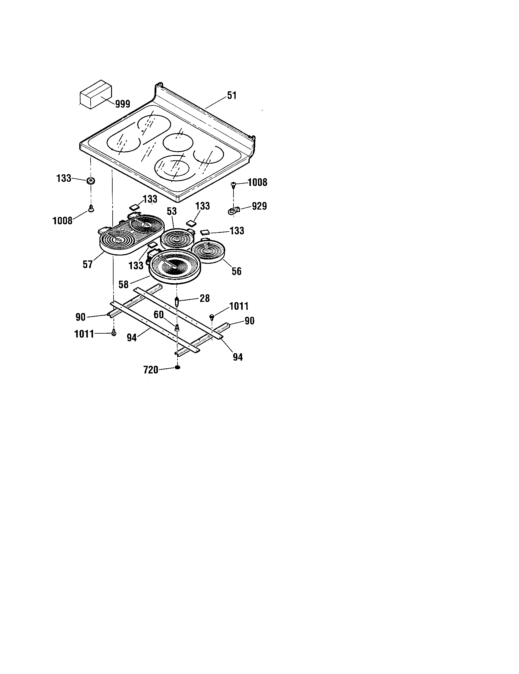 Kenmore 91199003992 maintop assembly diagram