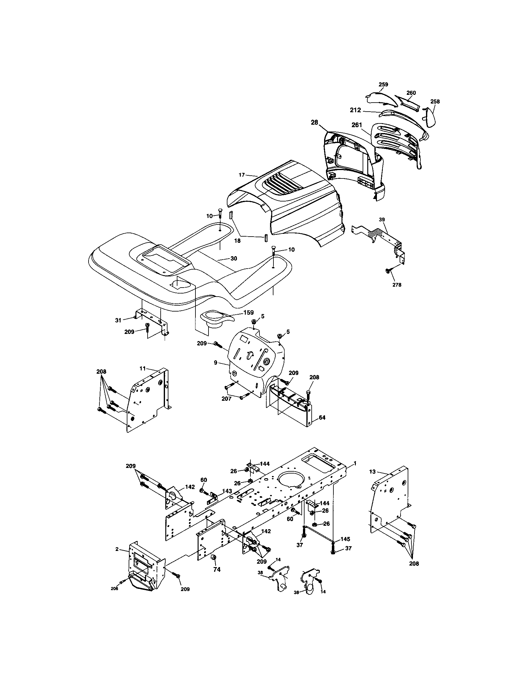 Craftsman 917273763 chassis and enclosures diagram