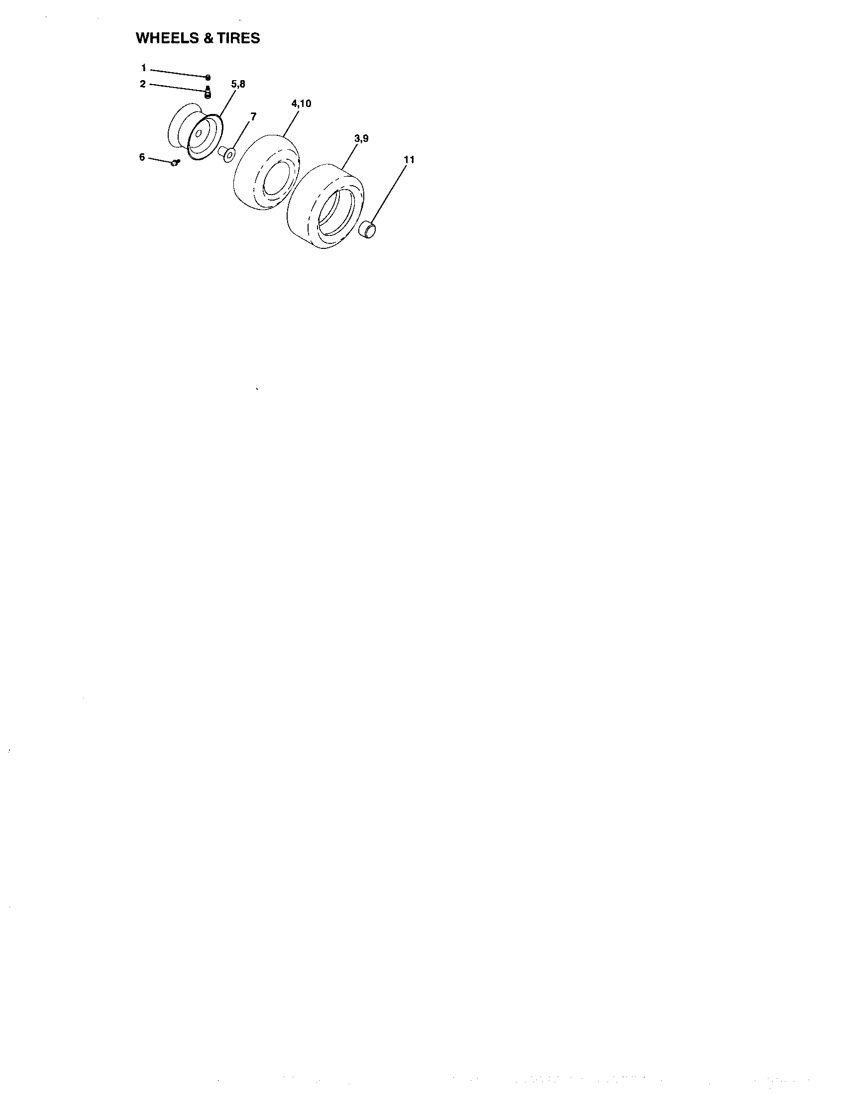 Craftsman 917273763 wheels and tires diagram