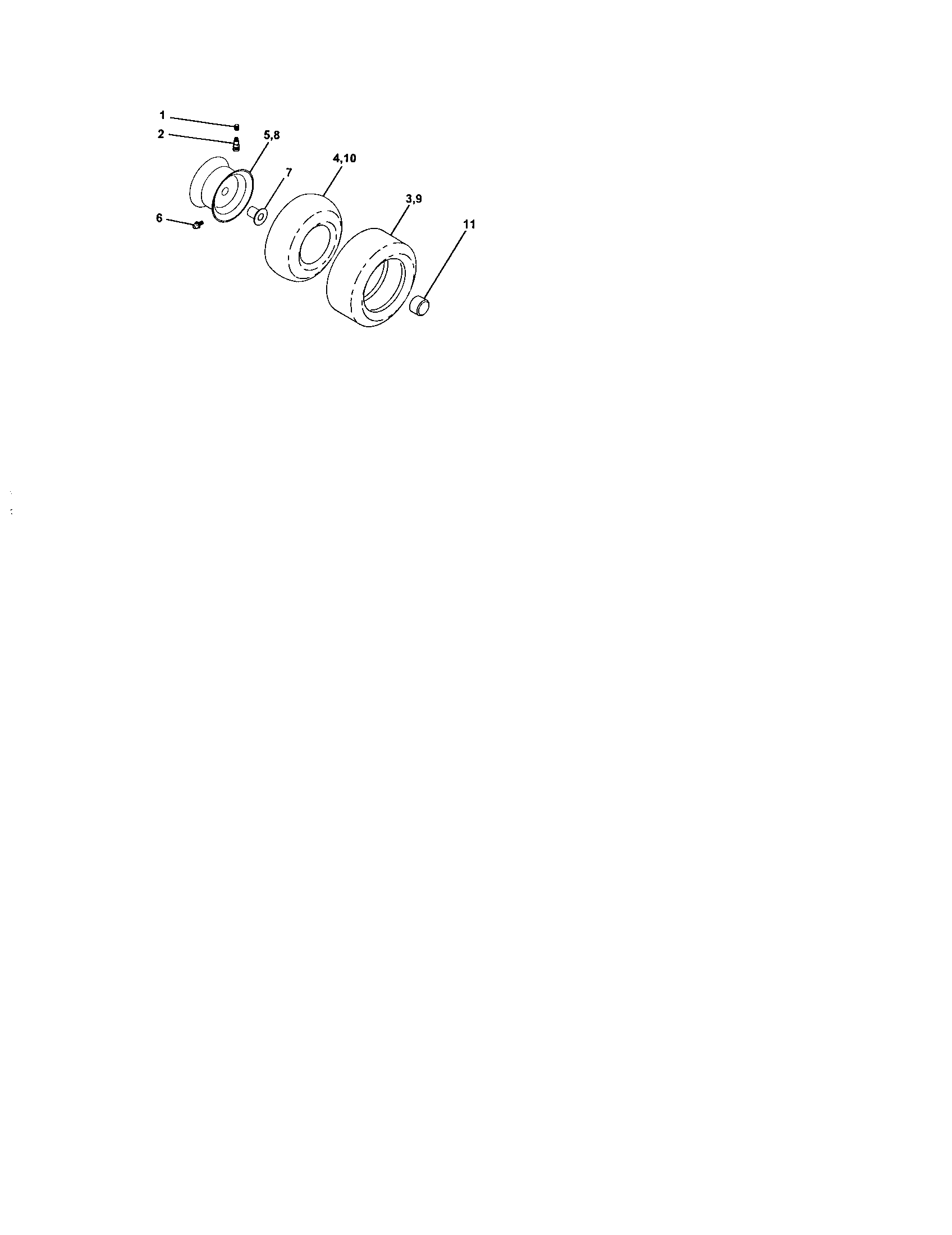 Craftsman 917273143 wheels and tires diagram