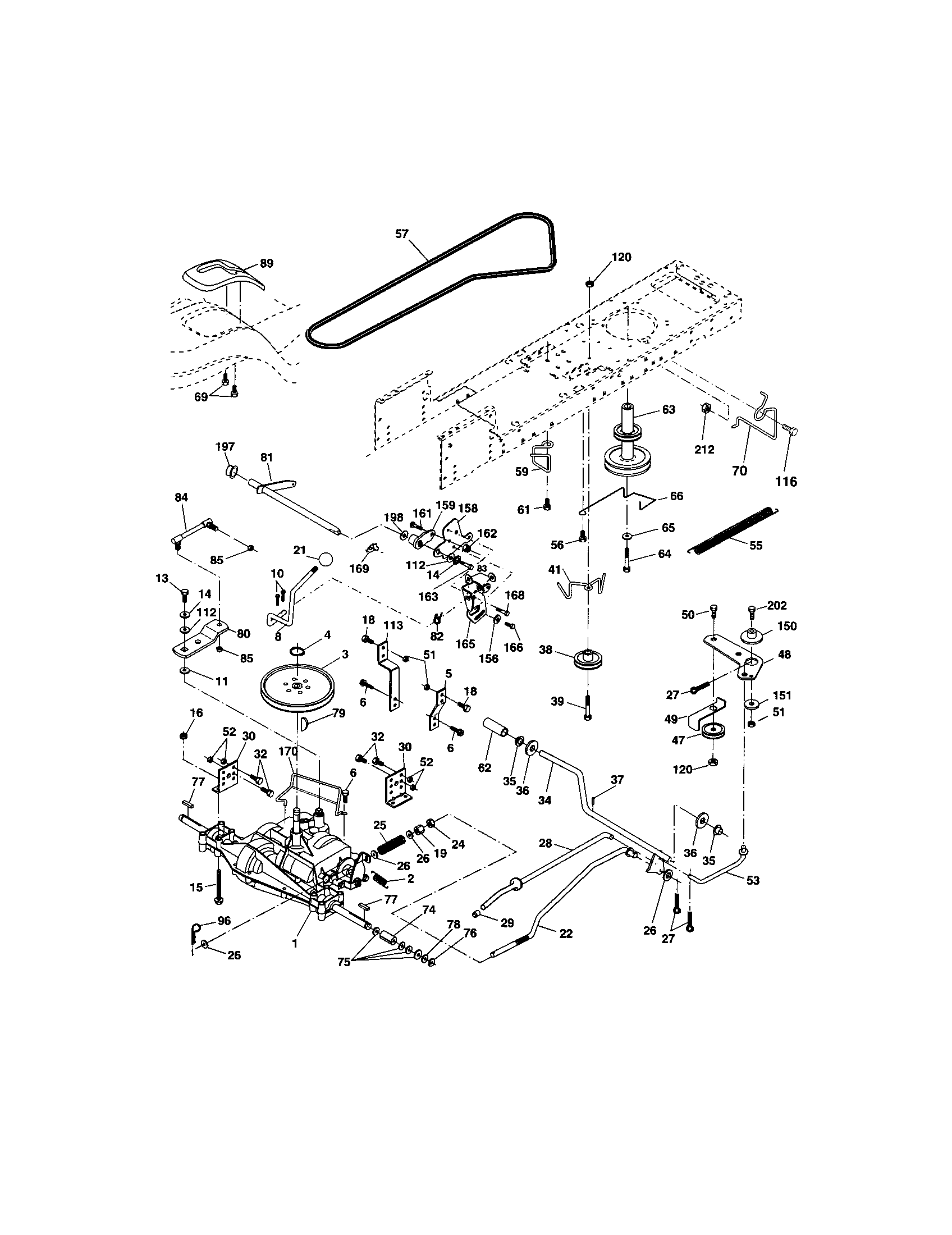 Craftsman 917273397 ground drive diagram