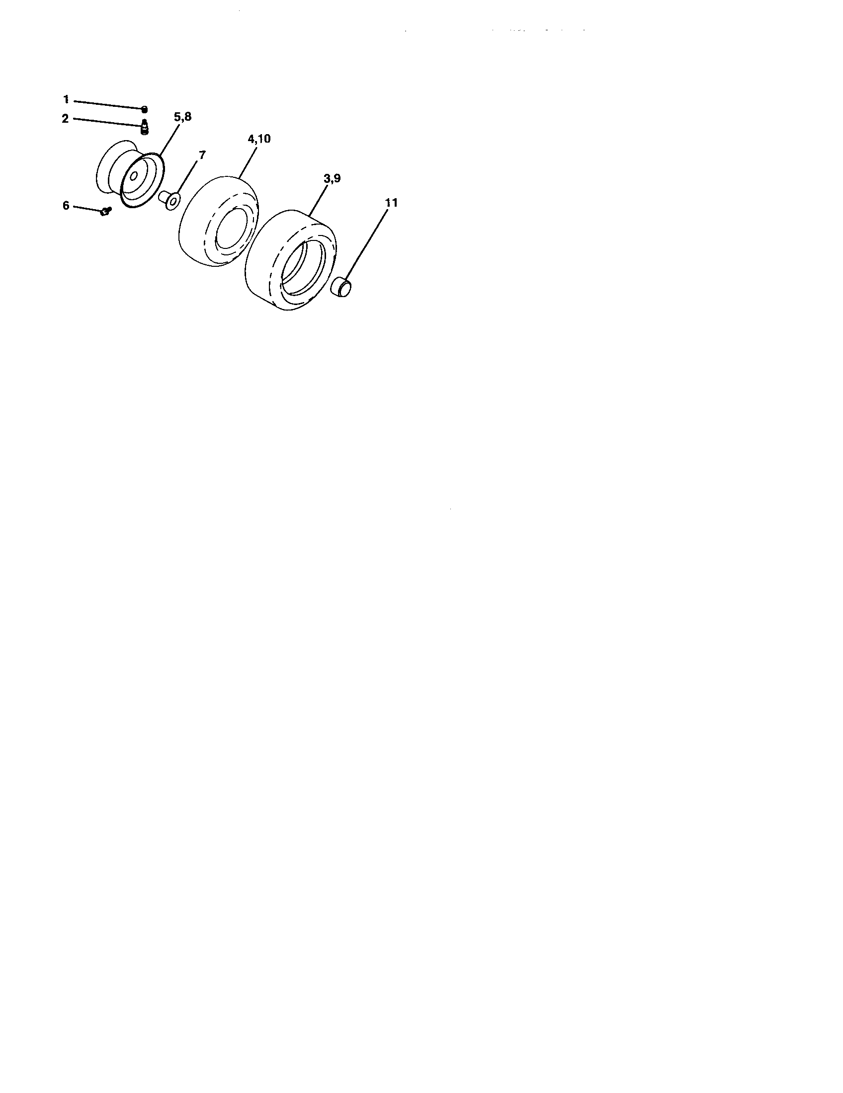 Craftsman 917277411 wheels and tires diagram