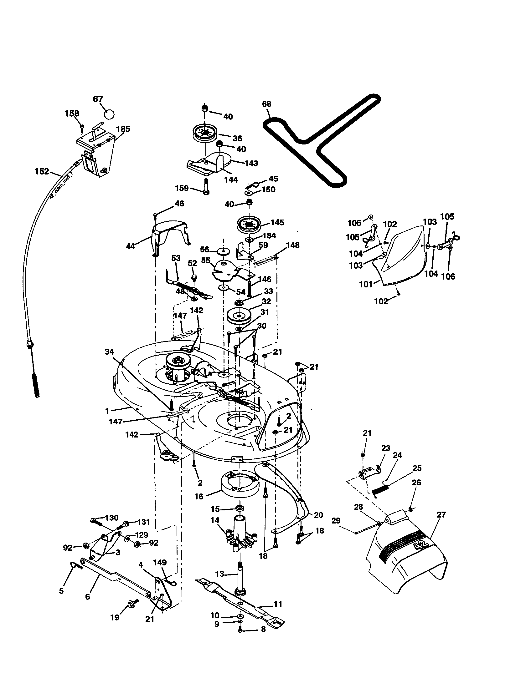Craftsman 917277411 mower diagram