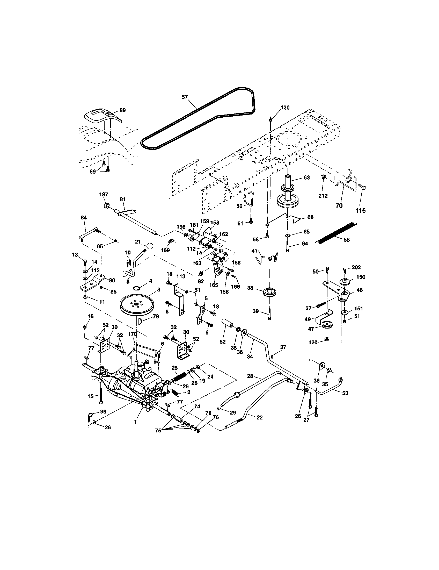 Craftsman 917273491 ground drive diagram