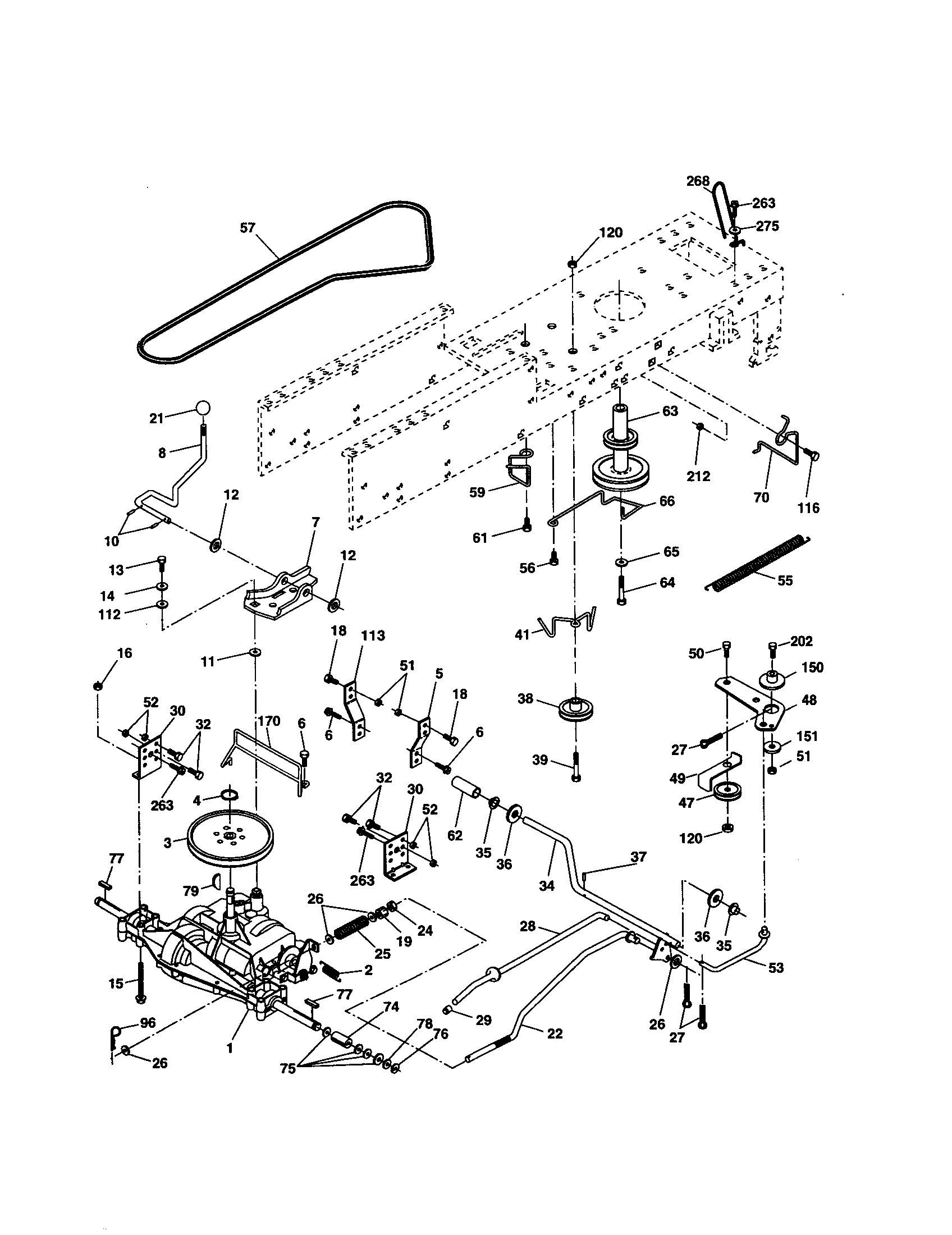 Craftsman 917278011 drive diagram