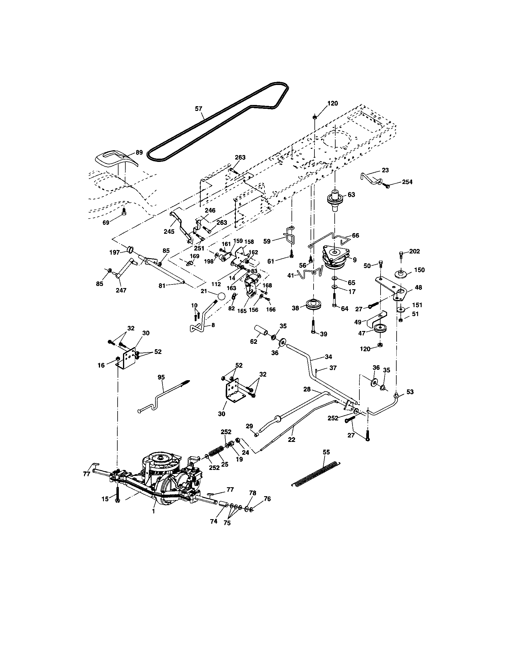 Craftsman 917273645 ground drive diagram