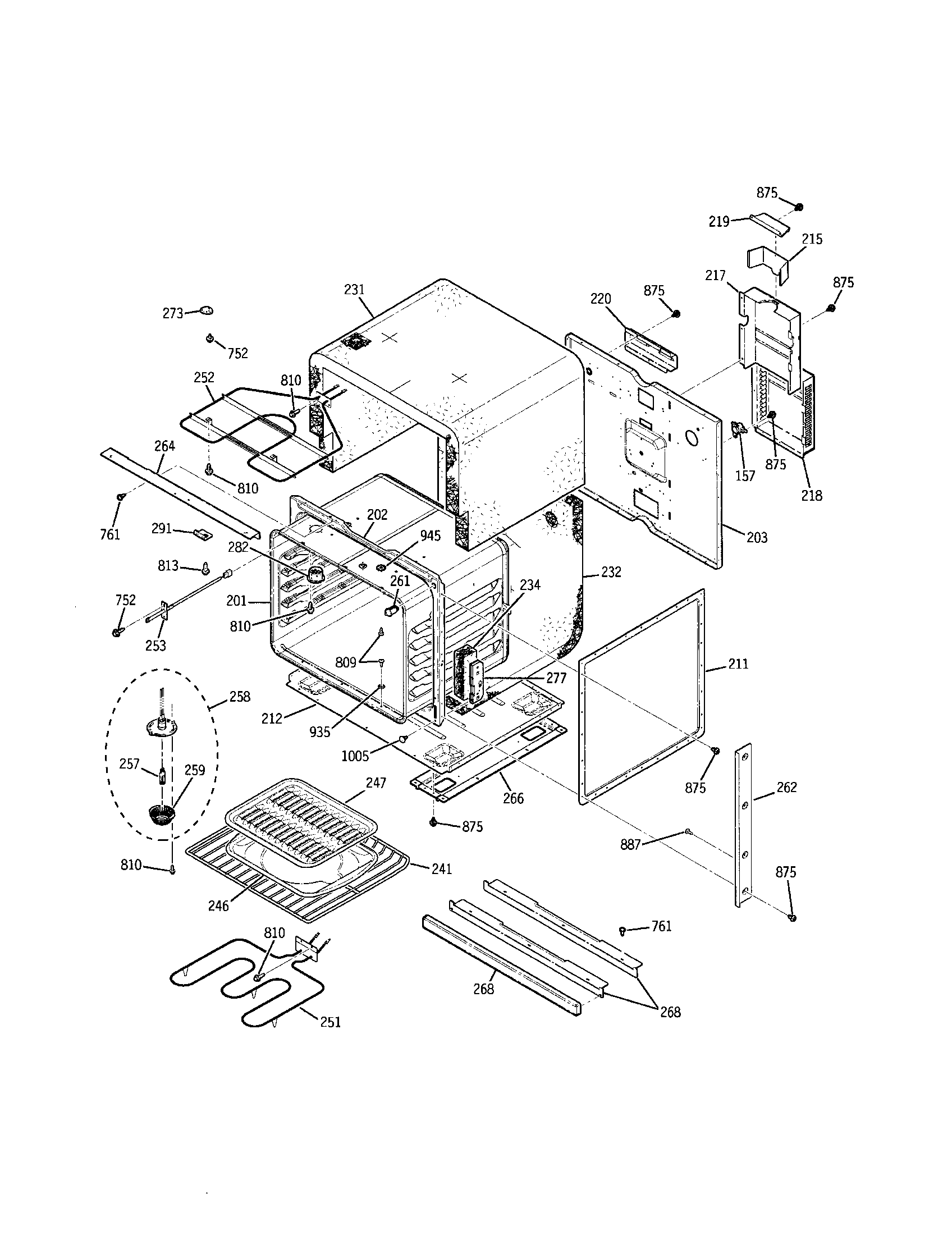 Kenmore 91147792202 body diagram