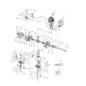 Weed Eater 1920 cylinder/muffler/crankshaft diagram