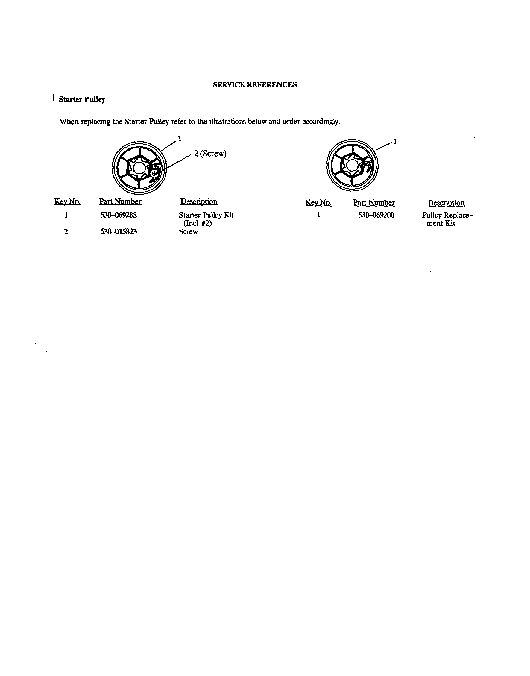 Weed Eater 1960 service reference note(s) diagram