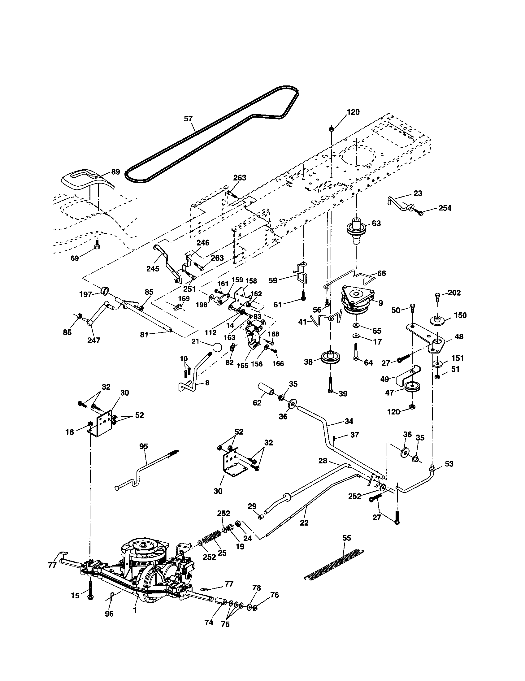 Husqvarna LO21H48J drive diagram