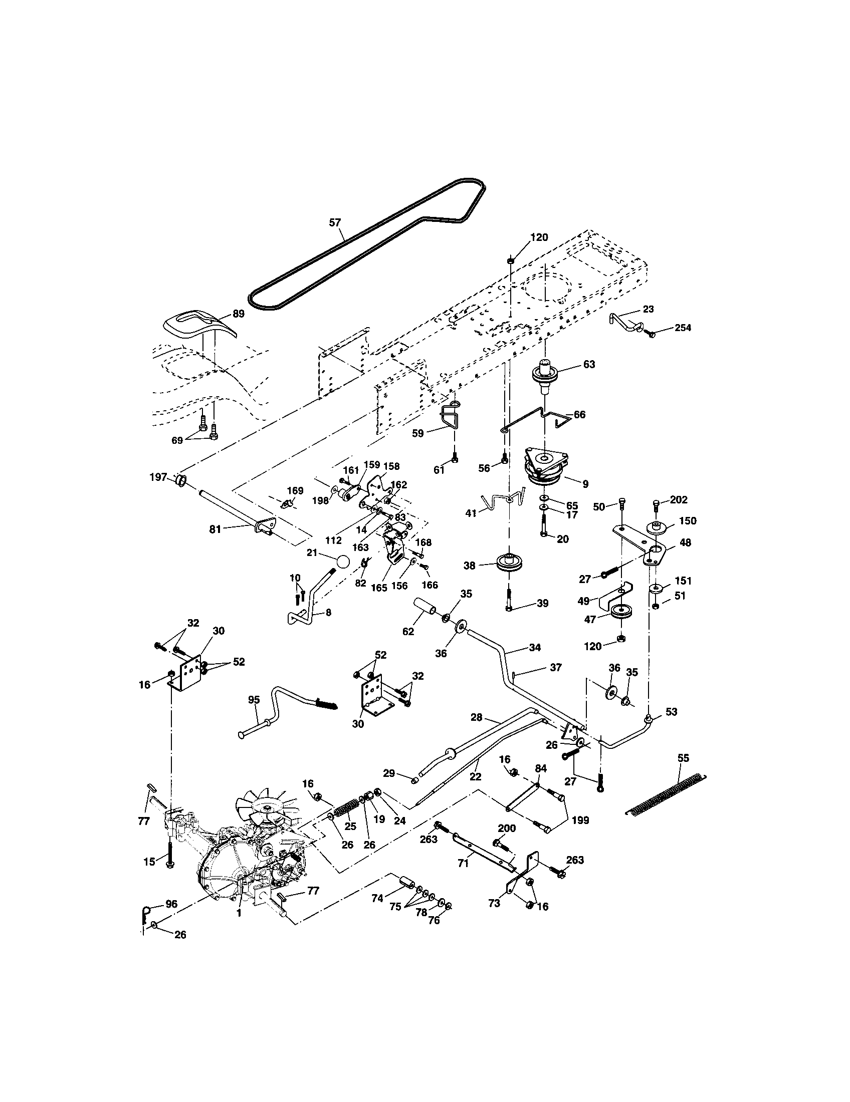 Craftsman 917273662 ground drive diagram