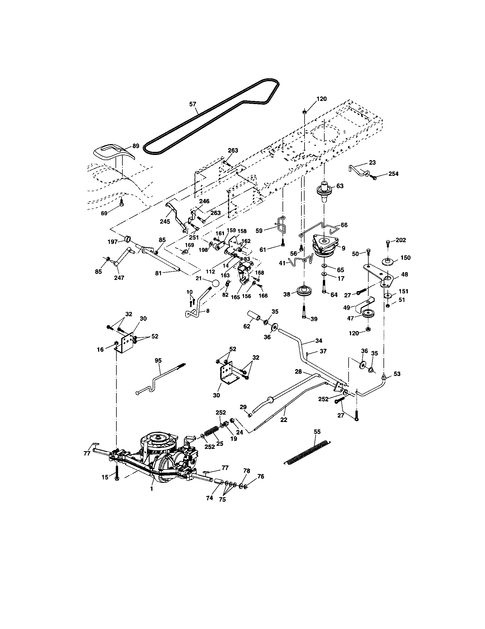 Craftsman 917273649 ground drive diagram